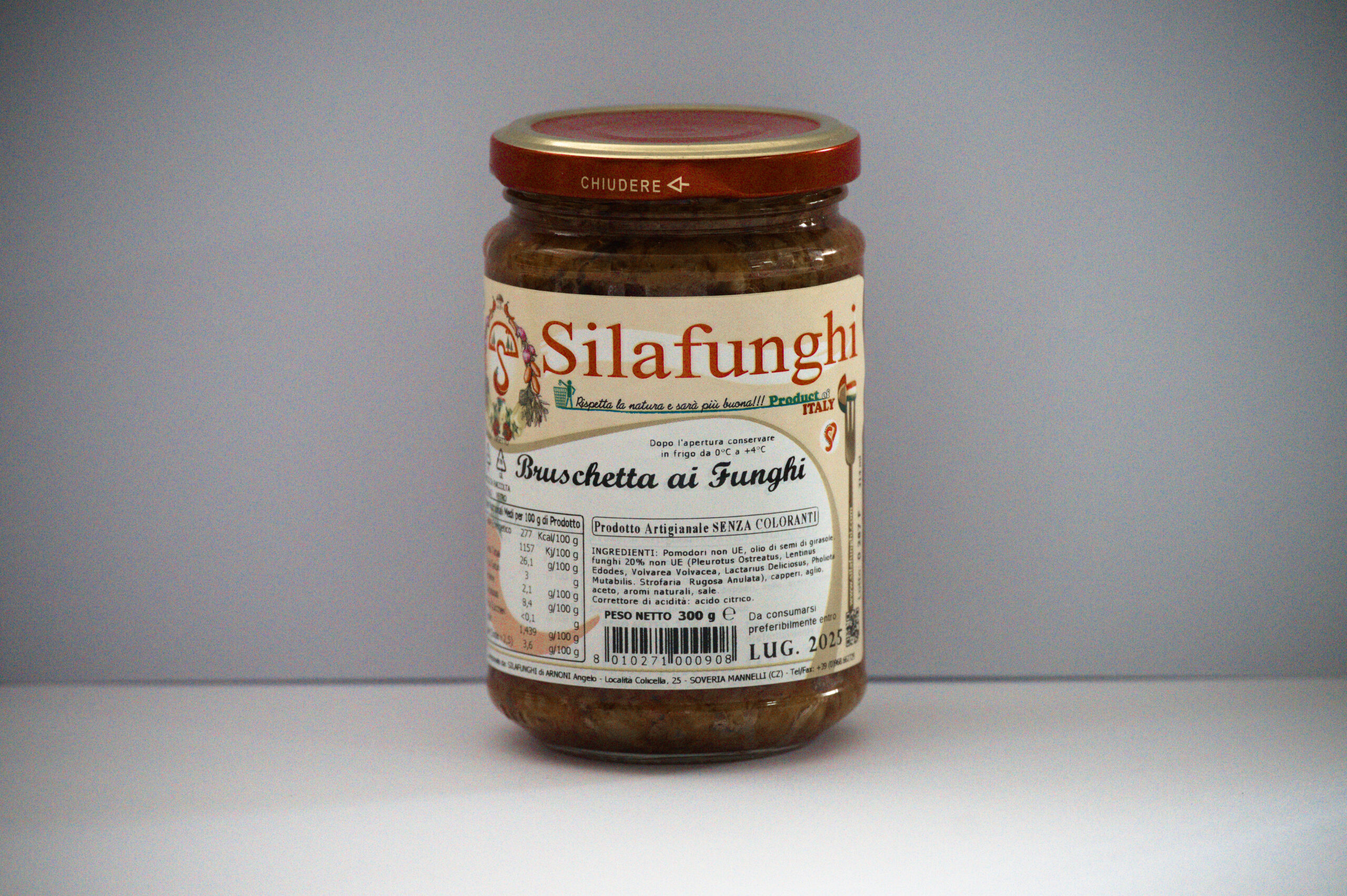 Bruschetta ai Funghi in Olio di Semi di Girasole
